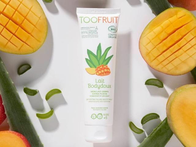 Lait corps Bodydoux hydratant et apaisant ananas mangue TOOFRUIT