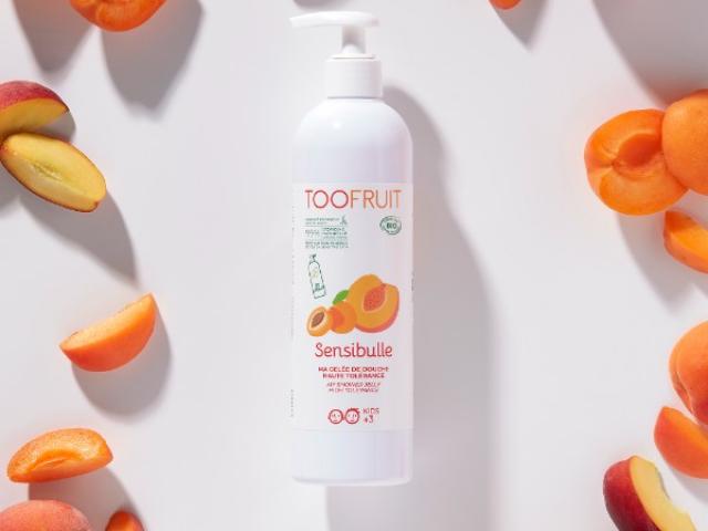 Sensibulle gelée de douche, parfum pêche abricot TOOFRUIT